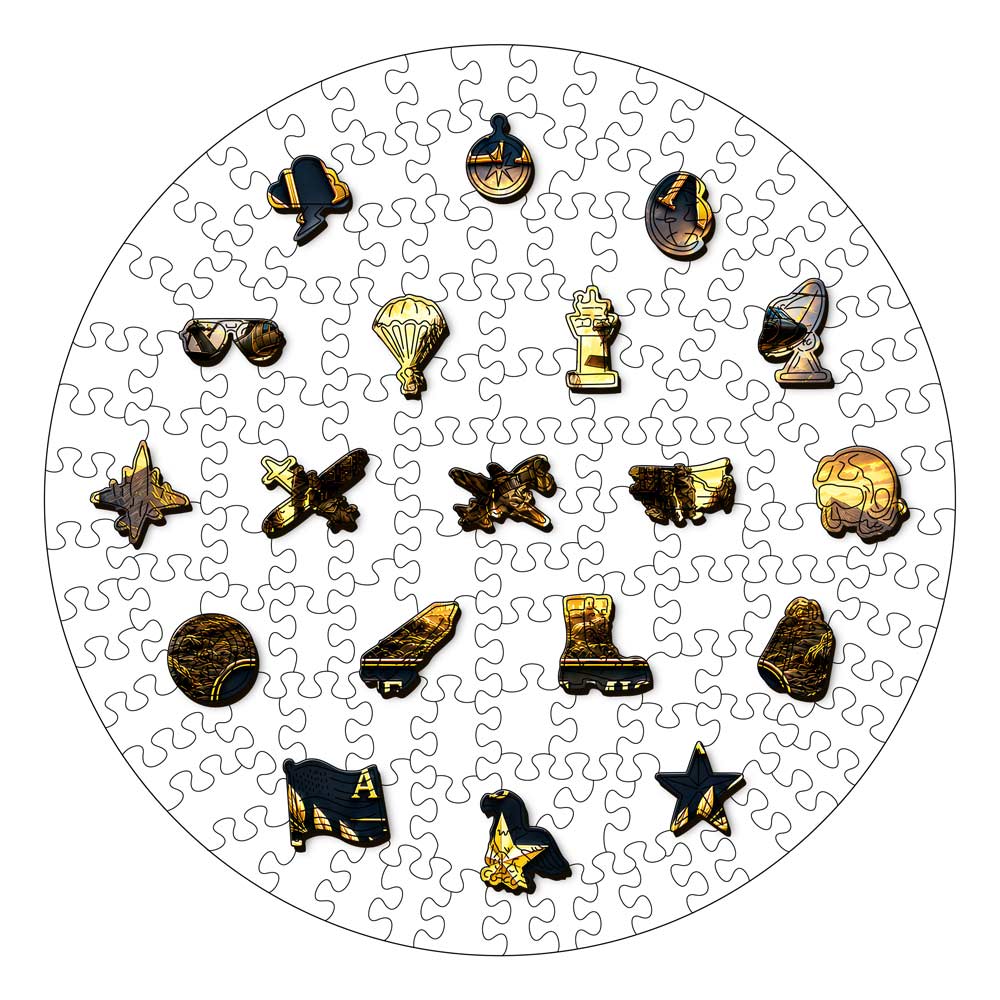 Animal Jigsaw Puzzle > Wooden Jigsaw Puzzle > Jigsaw Puzzle Military Brotherhood - Wooden Jigsaw Puzzle