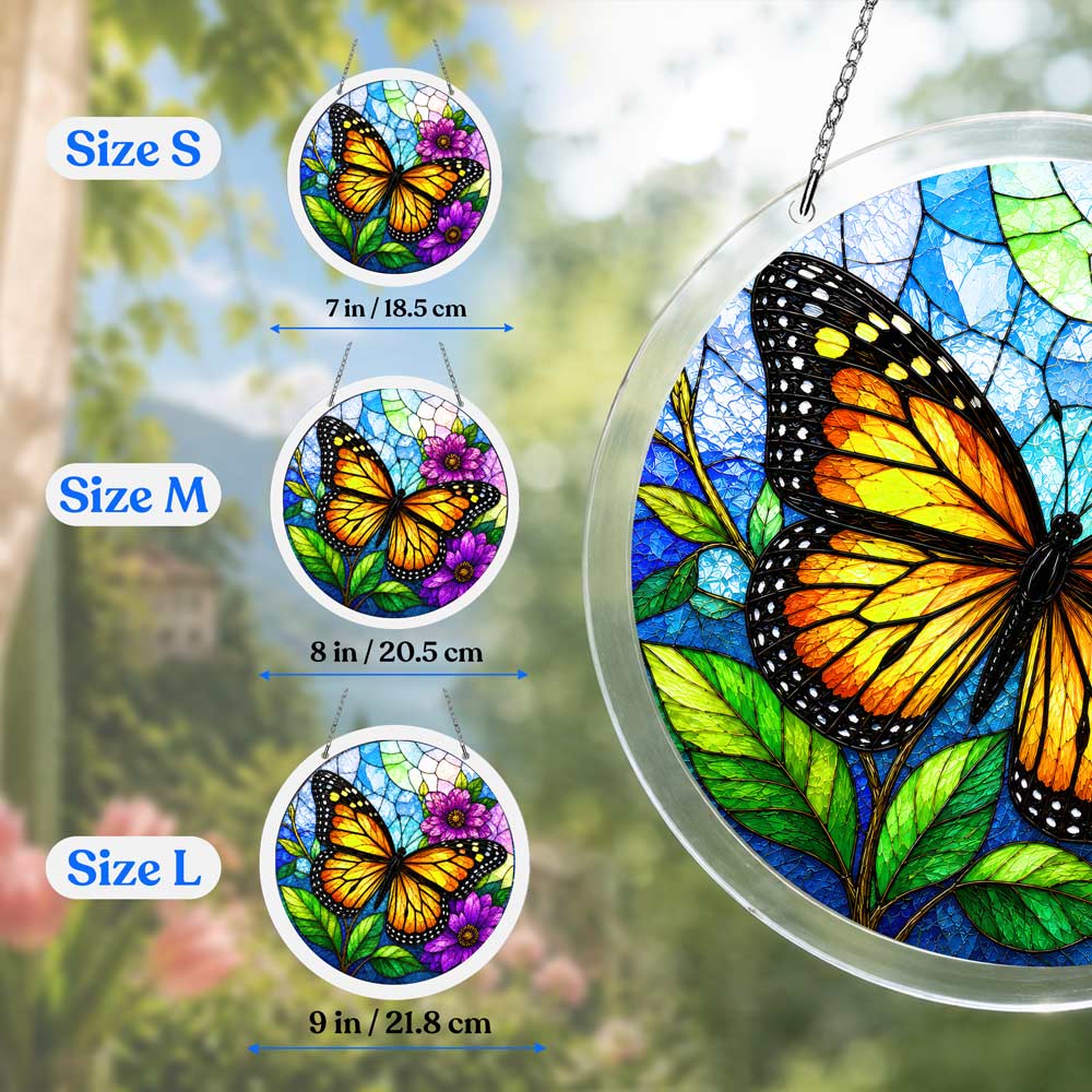 Acrylic Jigsaw Puzzle Acrylic Jigsaw Puzzle Suncatcher - Monarch Butterfly