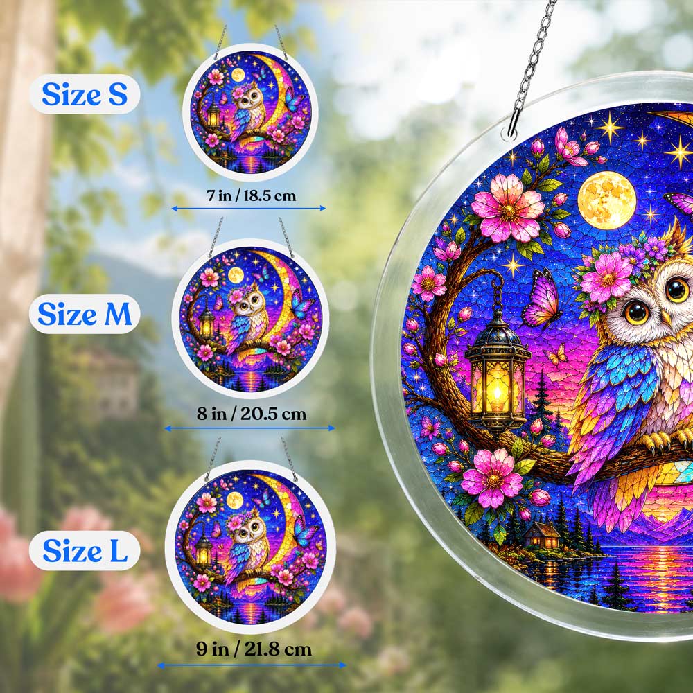 Acrylic Jigsaw Puzzle Acrylic Jigsaw Puzzle Suncatcher - Moonlit Owl