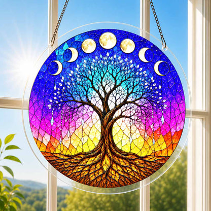 Acrylic Jigsaw Puzzle Acrylic Jigsaw Puzzle Suncatcher - Moonlit Tree