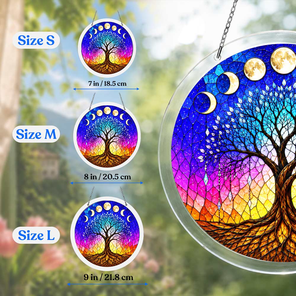 Acrylic Jigsaw Puzzle Acrylic Jigsaw Puzzle Suncatcher - Moonlit Tree