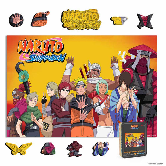 Wooden Jigsaw Puzzles A4 + Wooden Gift Box Jinchūriki - Wooden Jigsaw Puzzle