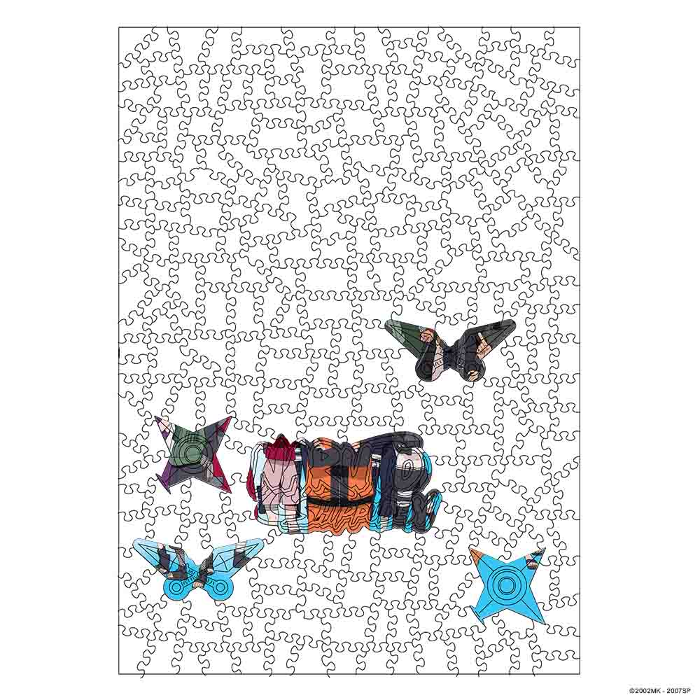 Wooden Jigsaw Puzzles Ninja Alliance - Wooden Jigsaw Puzzle