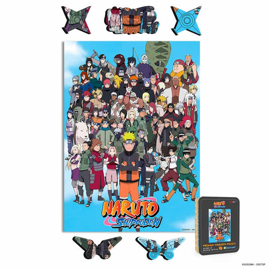 Wooden Jigsaw Puzzles A4 + Wooden Gift Box Ninja Alliance - Wooden Jigsaw Puzzle