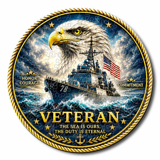 Animal Jigsaw Puzzle > Wooden Jigsaw Puzzle > Jigsaw Puzzle A5/Small Naval Eagle - Wooden Jigsaw Puzzle