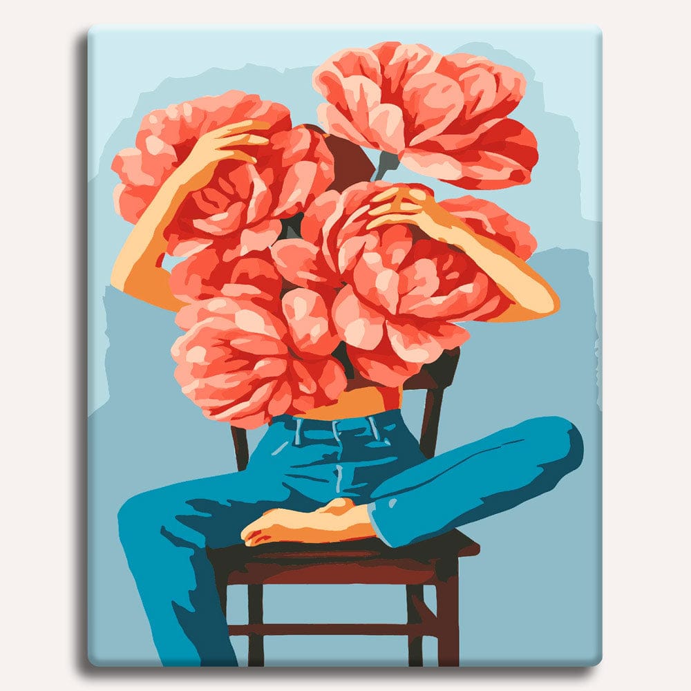 Painting By Numbers Kits 15.7" x 19.6" (40 x 50cm) Blooming Thoughts - Paint By Numbers Kit