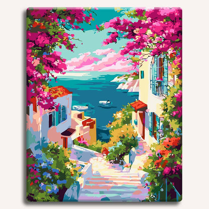 Painting By Numbers Kits 15.7" x 19.6" (40 x 50cm) Coastal Charm - Paint By Numbers Kit