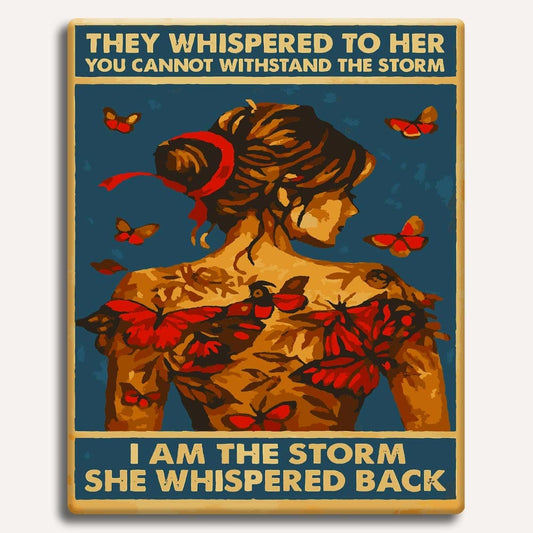 Painting By Numbers Kits 15.7" x 19.6" (40 x 50cm) I Am The Storm - Paint By Numbers Kit