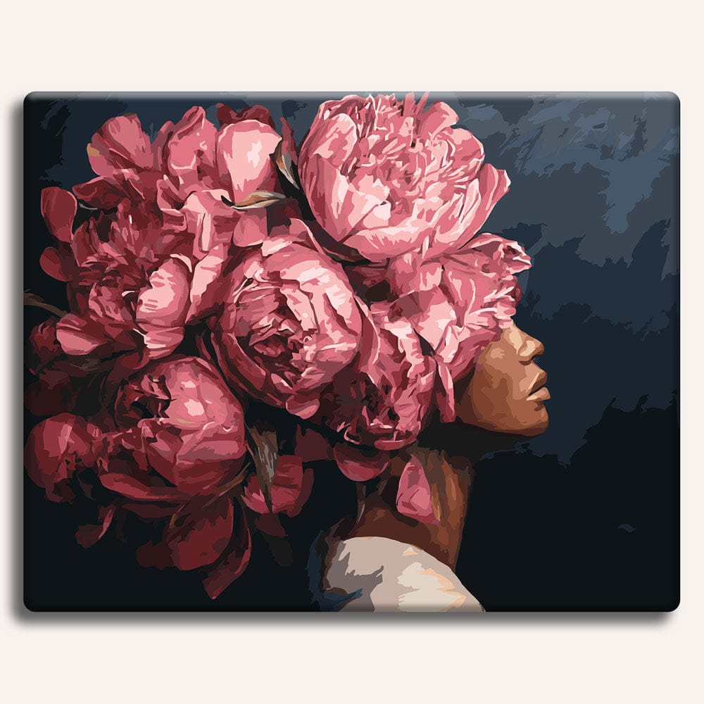 Painting By Numbers Kits 15.7" x 19.6" (40 x 50cm) Pink Peonies - Paint By Numbers Kit