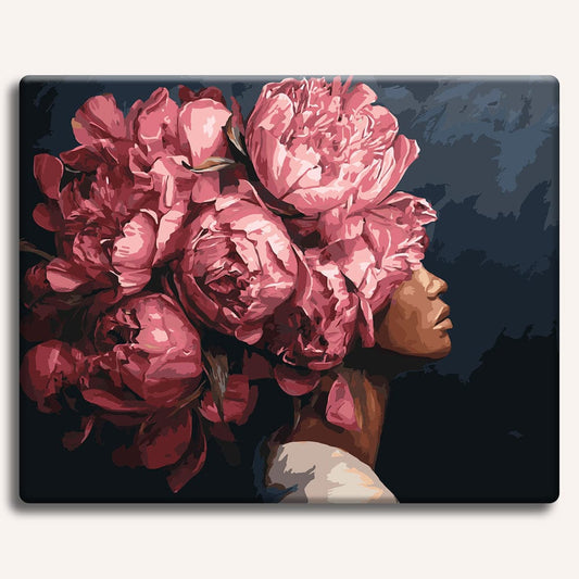 Painting By Numbers Kits 15.7" x 19.6" (40 x 50cm) Pink Peonies - Paint By Numbers Kit