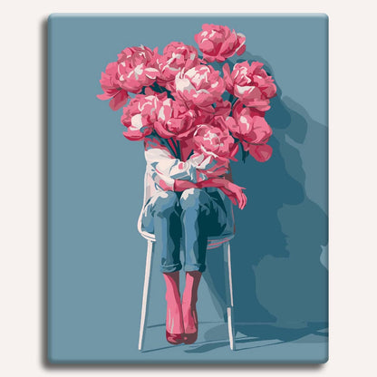 Painting By Numbers Kits 15.7" x 19.6" (40 x 50cm) Rooted in Bloom - Paint By Numbers Kit