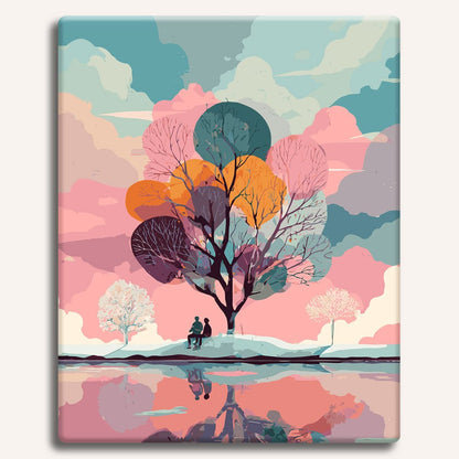 Painting By Numbers Kits 15.7" x 19.6" (40 x 50cm) Seasons of Us - Paint By Numbers Kit