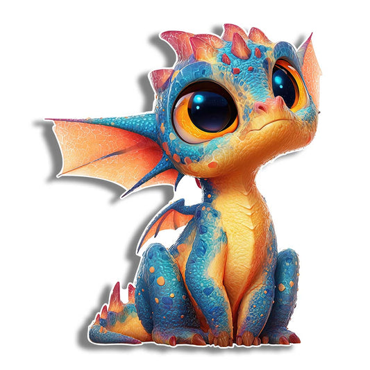 Animal Jigsaw Puzzle > Wooden Jigsaw Puzzle > Jigsaw Puzzle Baby Dragon - Wooden Jigsaw Puzzle