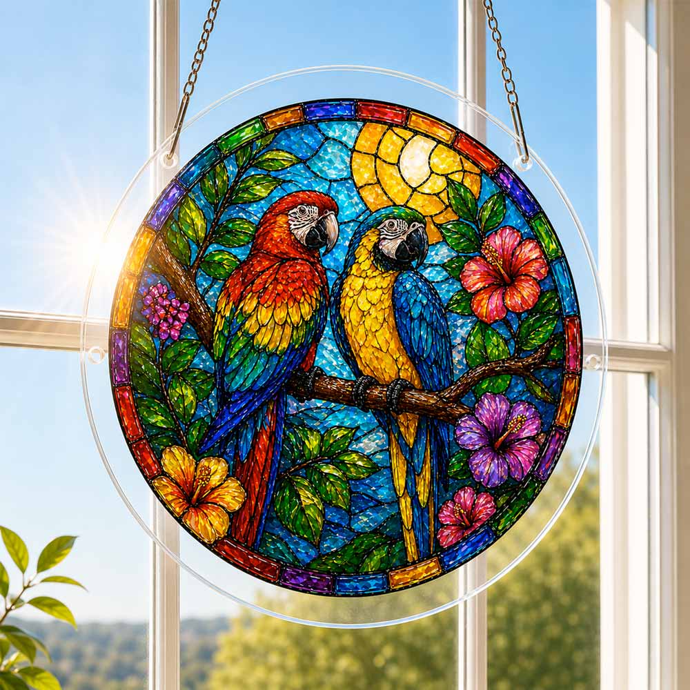 Acrylic Jigsaw Puzzle Parrot Paradise - Acrylic Jigsaw Puzzle