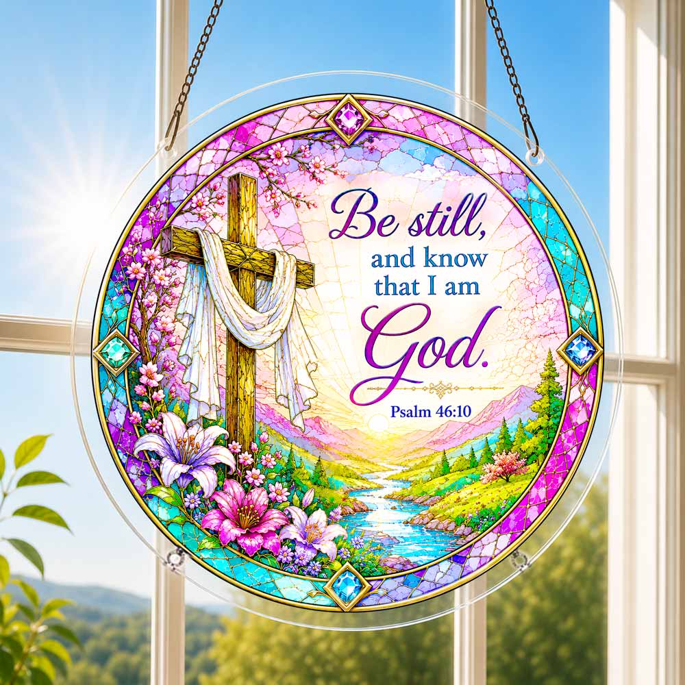 Animal Jigsaw Puzzle > Wooden Jigsaw Puzzle > Jigsaw Puzzle Acrylic Jigsaw Puzzle Suncatcher - Psalm 46:10