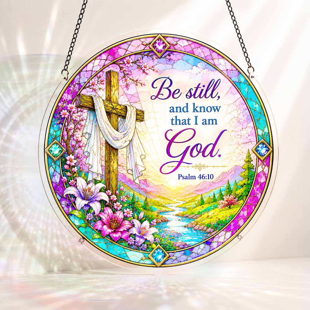 Animal Jigsaw Puzzle > Wooden Jigsaw Puzzle > Jigsaw Puzzle S - (7 inch) Acrylic Jigsaw Puzzle Suncatcher - Psalm 46:10