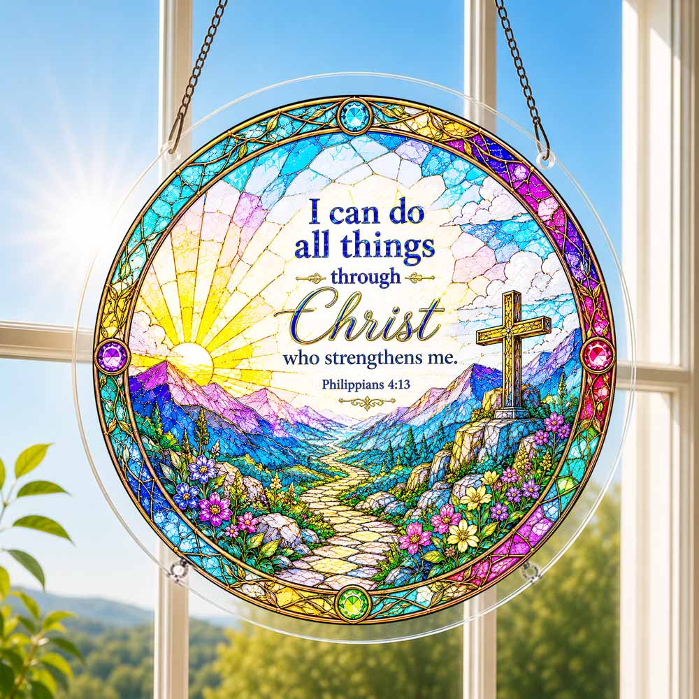 Animal Jigsaw Puzzle > Wooden Jigsaw Puzzle > Jigsaw Puzzle Acrylic Jigsaw Puzzle Suncatcher - Phillipians 4:13