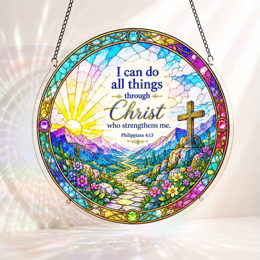 Animal Jigsaw Puzzle > Wooden Jigsaw Puzzle > Jigsaw Puzzle S - (7 inch) Acrylic Jigsaw Puzzle Suncatcher - Phillipians 4:13