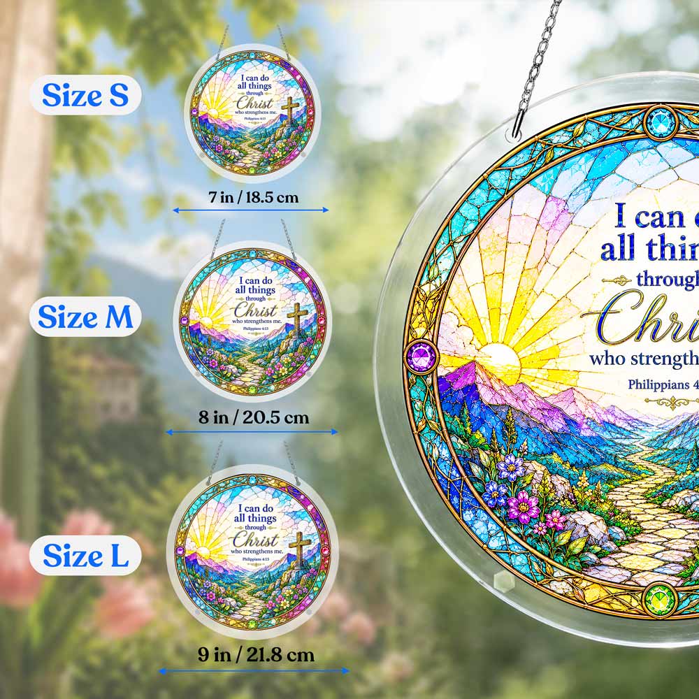 Animal Jigsaw Puzzle > Wooden Jigsaw Puzzle > Jigsaw Puzzle Acrylic Jigsaw Puzzle Suncatcher - Phillipians 4:13
