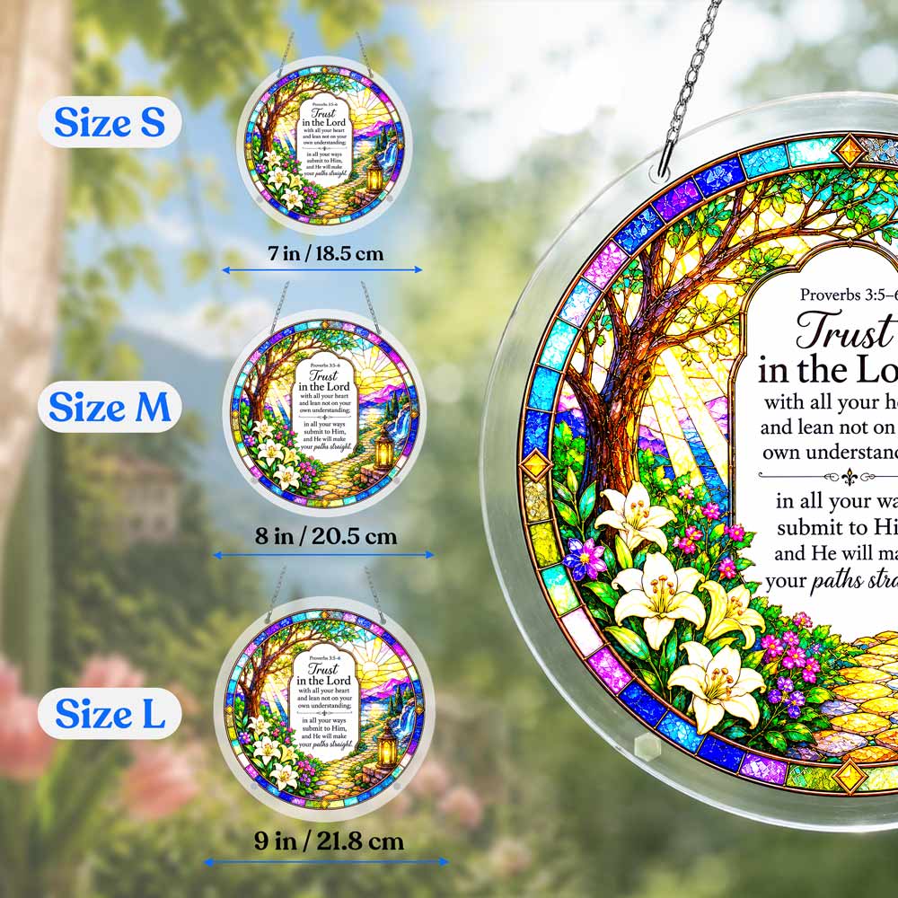 Animal Jigsaw Puzzle > Wooden Jigsaw Puzzle > Jigsaw Puzzle Acrylic Jigsaw Puzzle Suncatcher - The Proverbs 3:5-6
