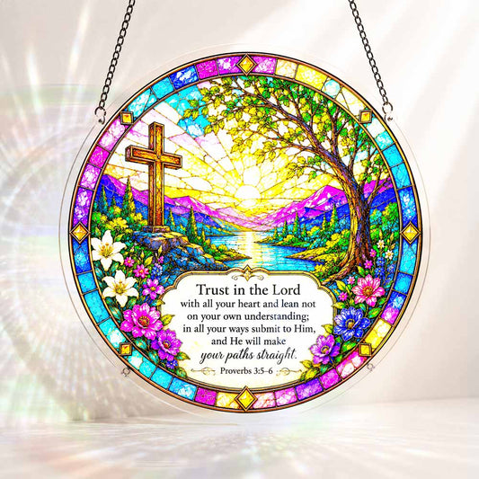 Animal Jigsaw Puzzle > Wooden Jigsaw Puzzle > Jigsaw Puzzle S - (7 inch) Acrylic Jigsaw Puzzle Suncatcher - Proverbs 3:5-6