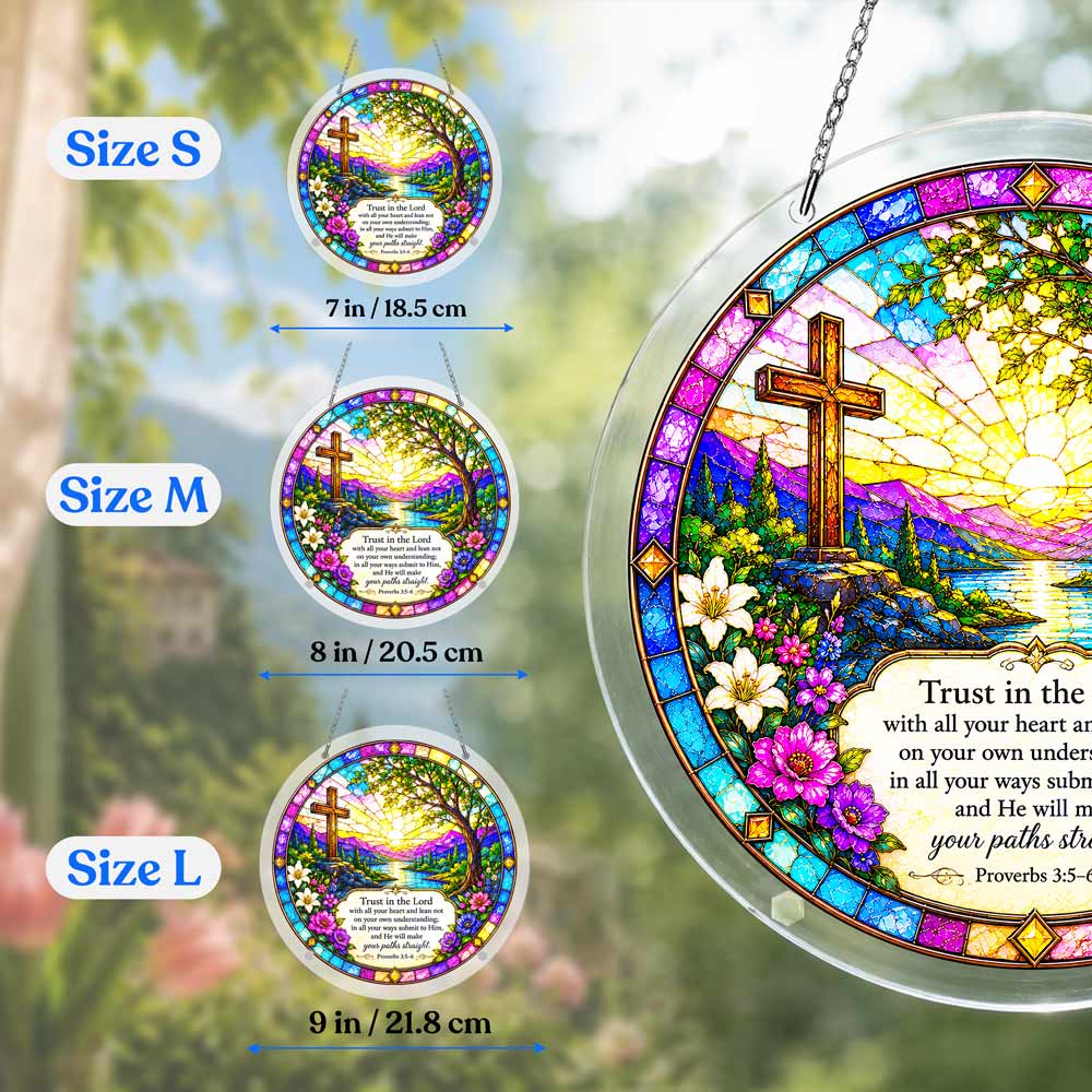 Animal Jigsaw Puzzle > Wooden Jigsaw Puzzle > Jigsaw Puzzle Acrylic Jigsaw Puzzle Suncatcher - Proverbs 3:5-6