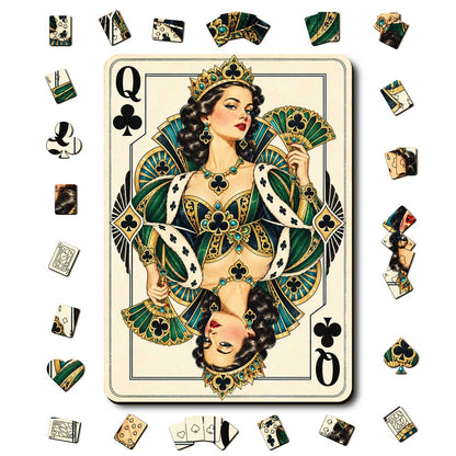 Animal Jigsaw Puzzle > Wooden Jigsaw Puzzle > Jigsaw Puzzle A5/Small Queen Club - Wooden Jigsaw Puzzle