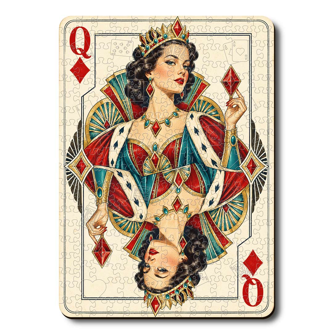 Animal Jigsaw Puzzle > Wooden Jigsaw Puzzle > Jigsaw Puzzle Queen Diamond - Wooden Jigsaw Puzzle