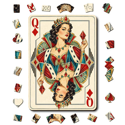 Animal Jigsaw Puzzle > Wooden Jigsaw Puzzle > Jigsaw Puzzle A5/Small Queen Diamond - Wooden Jigsaw Puzzle