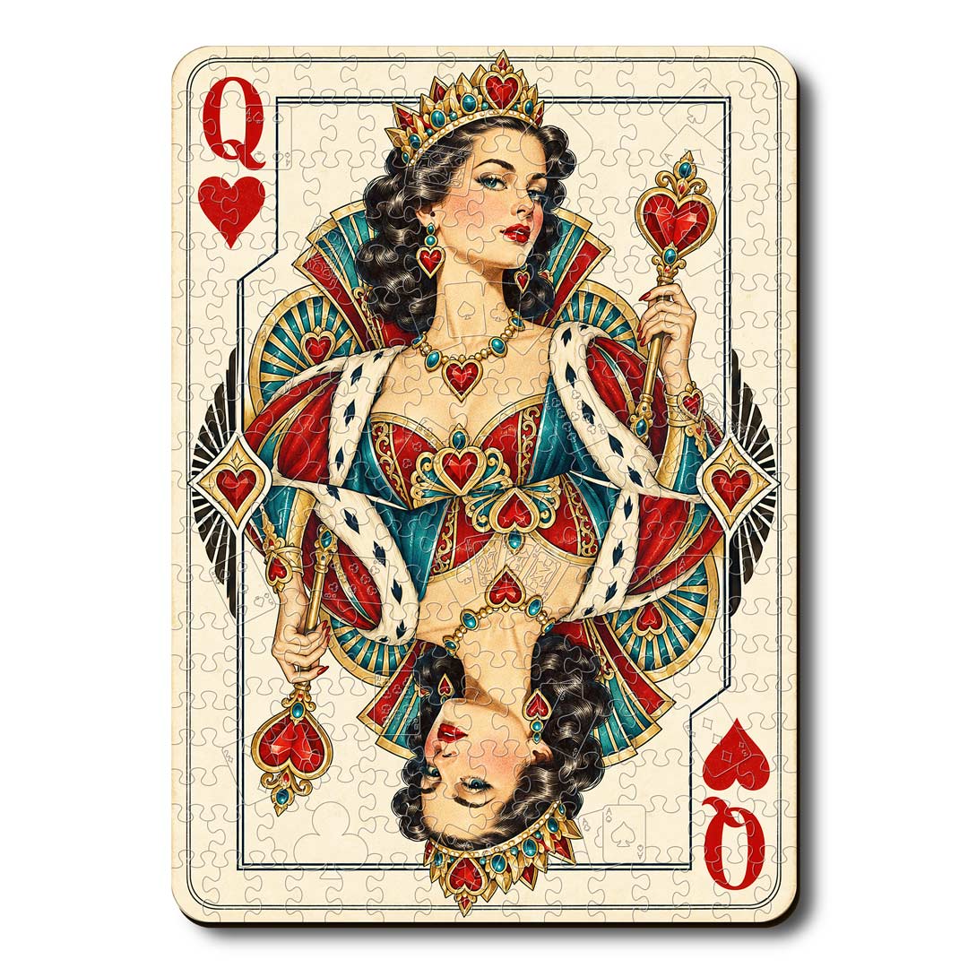 Animal Jigsaw Puzzle > Wooden Jigsaw Puzzle > Jigsaw Puzzle Queen Heart - Wooden Jigsaw Puzzle