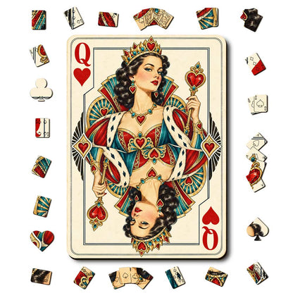 Animal Jigsaw Puzzle > Wooden Jigsaw Puzzle > Jigsaw Puzzle A5/Small Queen Heart - Wooden Jigsaw Puzzle