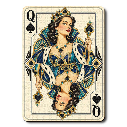 Animal Jigsaw Puzzle > Wooden Jigsaw Puzzle > Jigsaw Puzzle Queen Spade - Wooden Jigsaw Puzzle