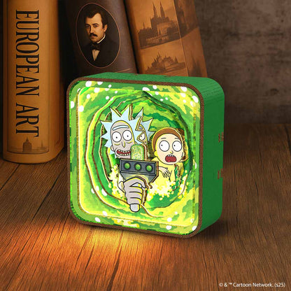 3D Holzpuzzle Rick and Morty Forever Rick and Morty Forever - 3D DIY Wooden Puzzle Night Lamp