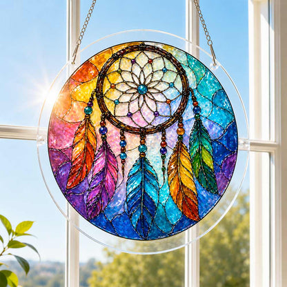 Acrylic Jigsaw Puzzle Rainbow Dreamcatcher - Acrylic Jigsaw Puzzle