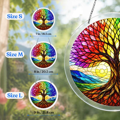 Acrylic Jigsaw Puzzle Acrylic Jigsaw Puzzle Suncatcher - Rainbow Tree
