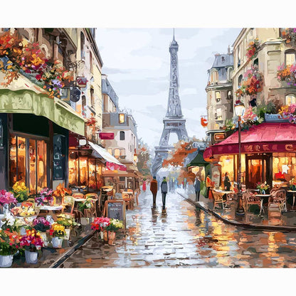Diamond Painting Kits 15.7" x 19.6" (40 x 50cm) Rainy Day in Paris - Diamond Painting Kit