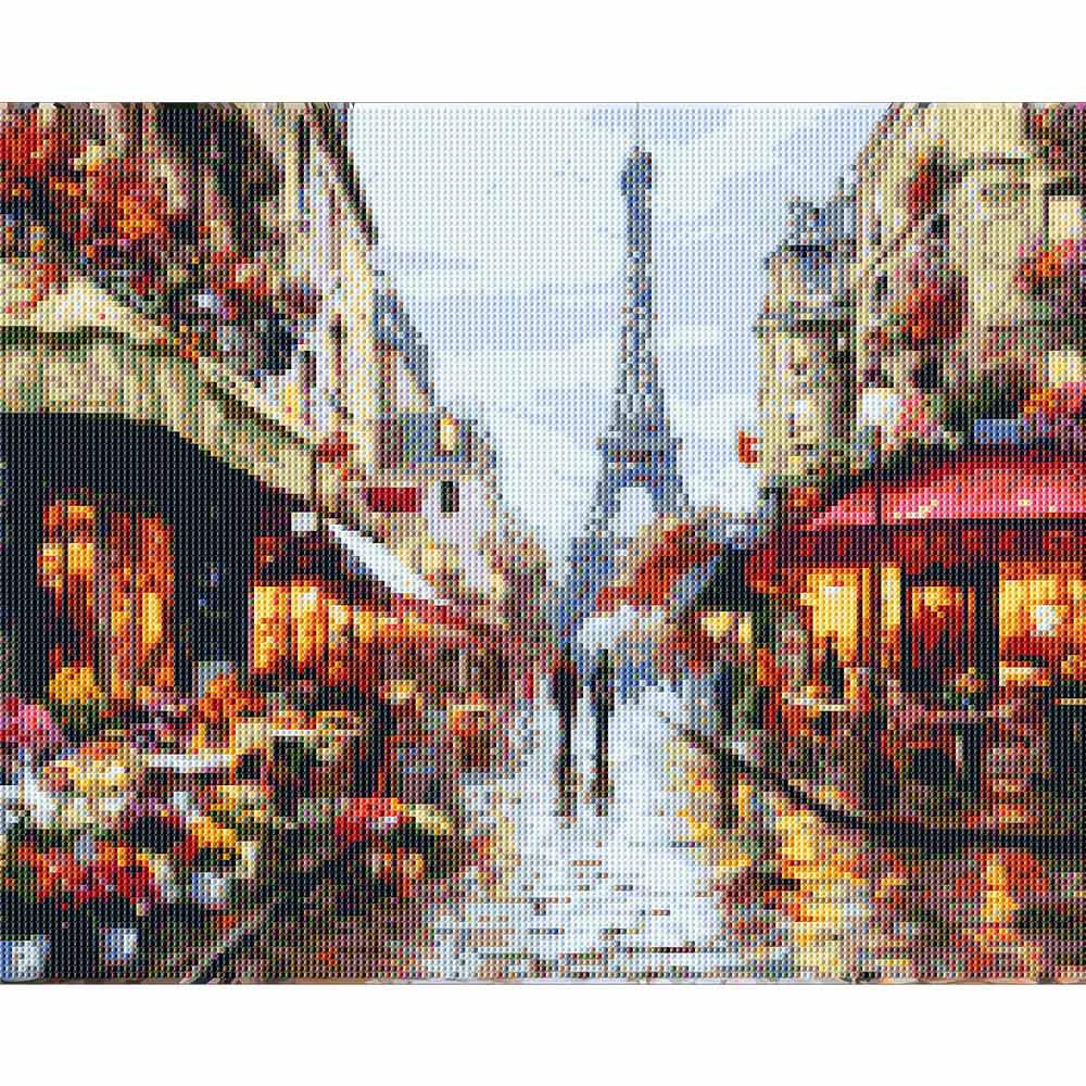 Diamond Painting Kits 15.7" x 19.6" (40 x 50cm) Rainy Day in Paris - Diamond Painting Kit