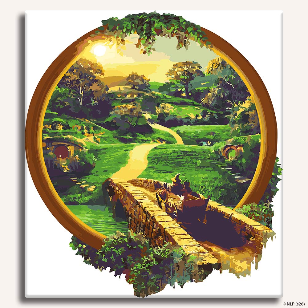 Painting By Numbers Kits 15.7" x 23.6" (40x60cm) Road to the Shire - Paint By Numbers Kit