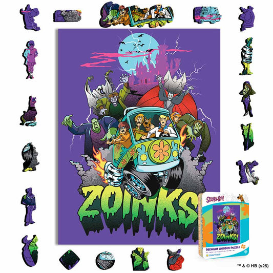 Animal Jigsaw Puzzle > Wooden Jigsaw Puzzle > Jigsaw Puzzle A4 + Wooden Gift Box Zoinks! - Wooden Jigsaw Puzzle