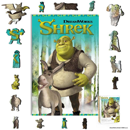 Wooden Jigsaw Puzzles A4 + Wooden Gift Box Swamp Buddies - Wooden Jigsaw Puzzle