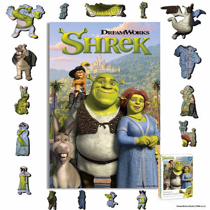 Wooden Jigsaw Puzzles A4 + Wooden Gift Box Royal Swamp - Wooden Jigsaw Puzzle