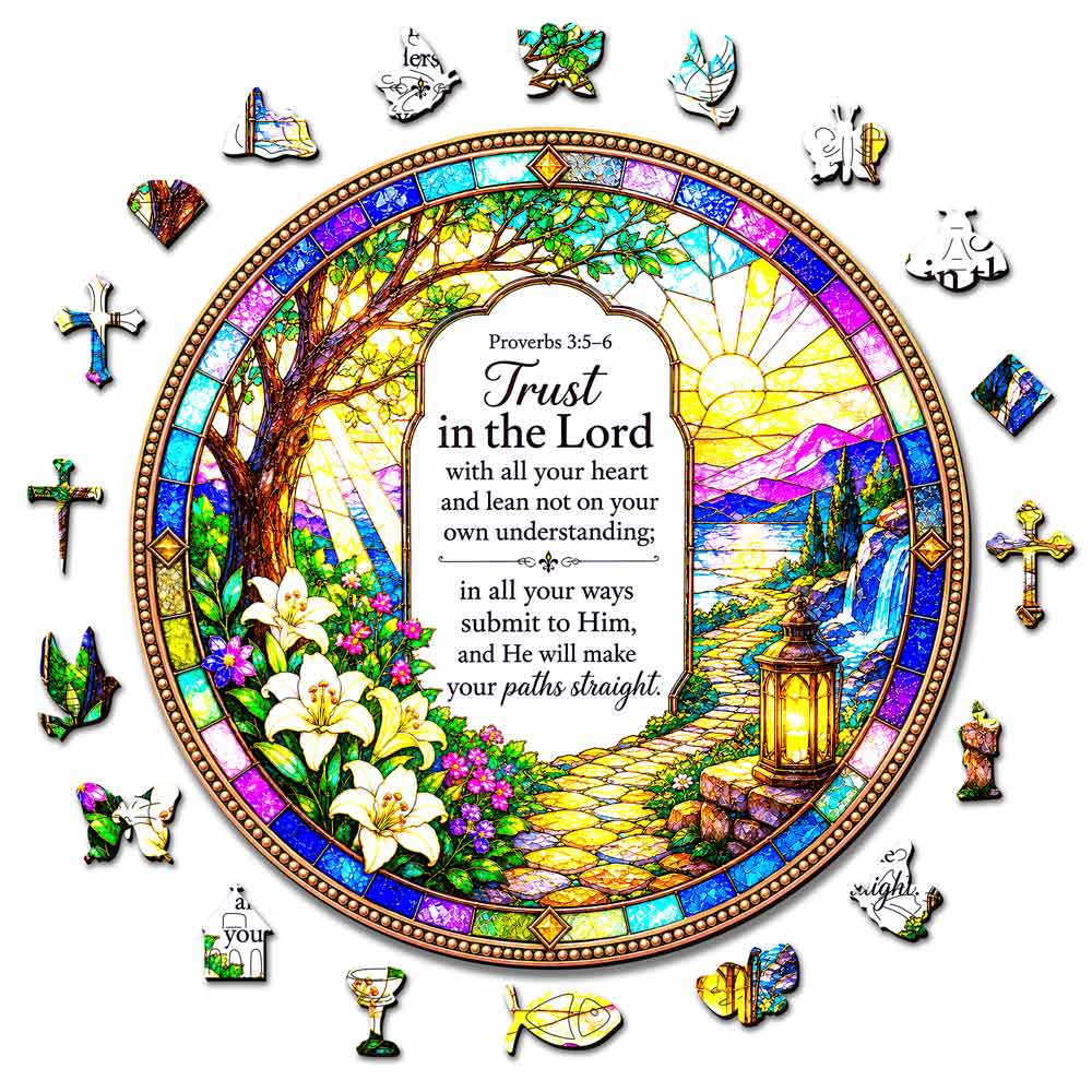 Animal Jigsaw Puzzle > Wooden Jigsaw Puzzle > Jigsaw Puzzle A5/Small Trust in Lord - Wooden Jigsaw Puzzle