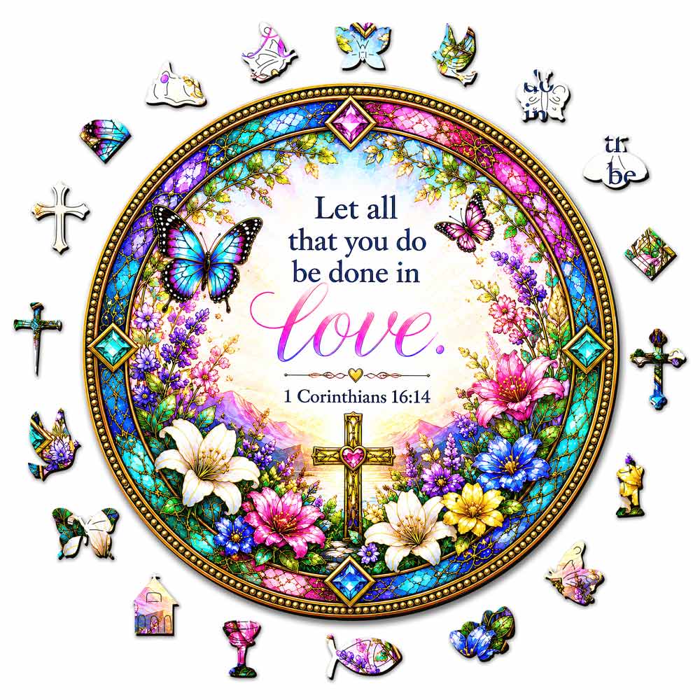 Animal Jigsaw Puzzle > Wooden Jigsaw Puzzle > Jigsaw Puzzle A5/Small Do All in Love - Wooden Jigsaw Puzzle