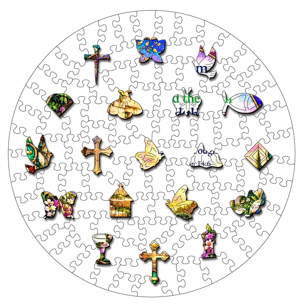 Animal Jigsaw Puzzle > Wooden Jigsaw Puzzle > Jigsaw Puzzle The Way, Truth, Life - Wooden Jigsaw Puzzle