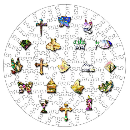 Animal Jigsaw Puzzle > Wooden Jigsaw Puzzle > Jigsaw Puzzle The Way, Truth, Life - Wooden Jigsaw Puzzle