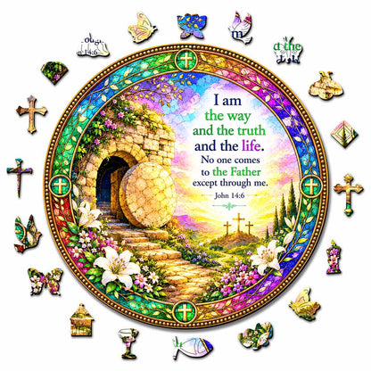 Animal Jigsaw Puzzle > Wooden Jigsaw Puzzle > Jigsaw Puzzle A5/Small The Way, Truth, Life - Wooden Jigsaw Puzzle