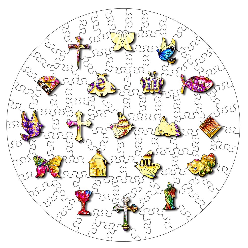 Animal Jigsaw Puzzle > Wooden Jigsaw Puzzle > Jigsaw Puzzle Be Strong Courageous - Wooden Jigsaw Puzzle