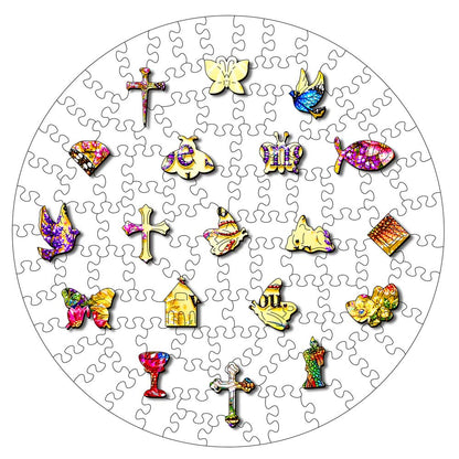 Animal Jigsaw Puzzle > Wooden Jigsaw Puzzle > Jigsaw Puzzle Be Strong Courageous - Wooden Jigsaw Puzzle