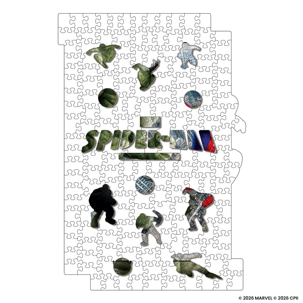 Wooden Jigsaw Puzzles Spider-Man vs. The Hulk - Wooden Jigsaw Puzzle