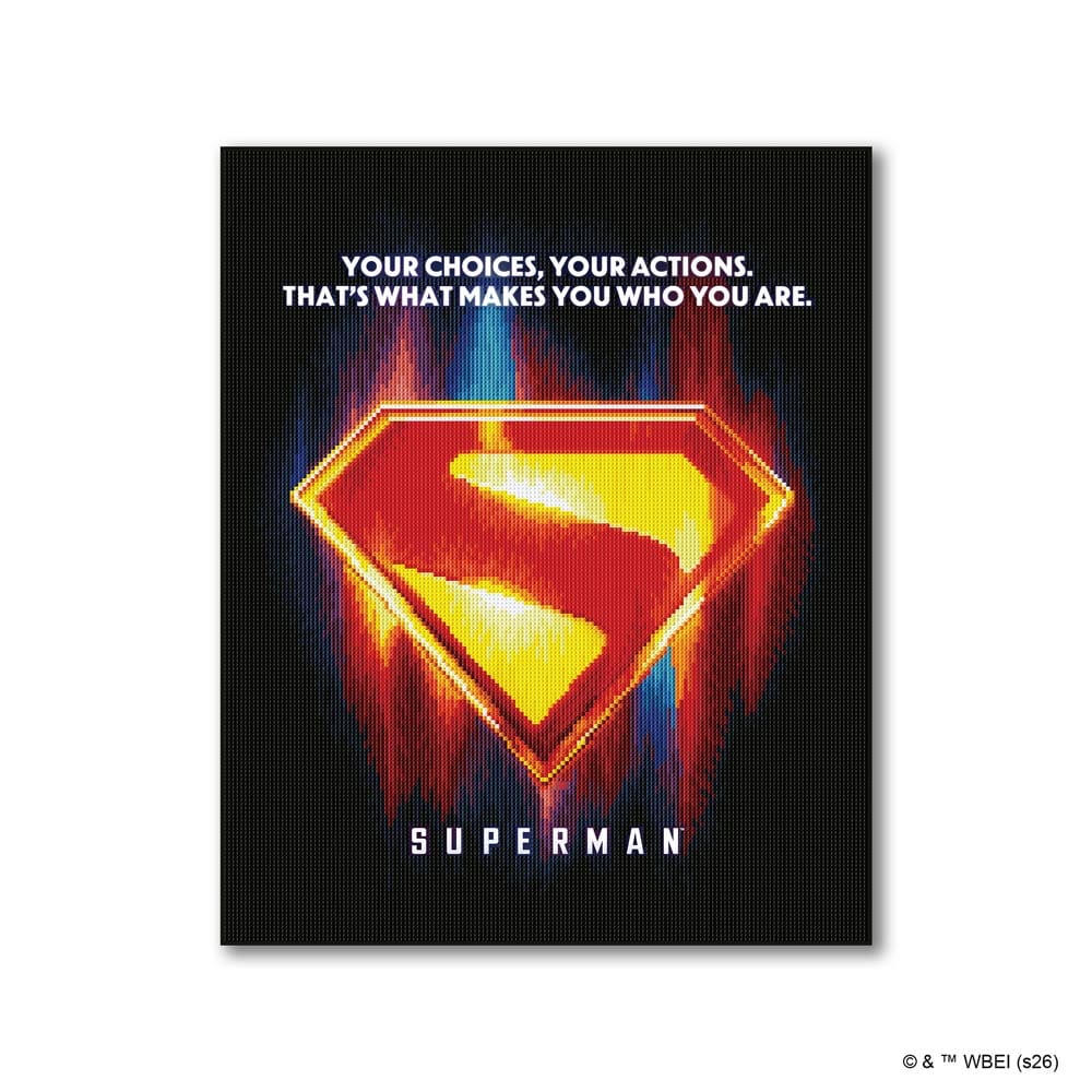 Diamond Painting Kits 17.7" x 21.7" / 45cm x 55cm Superman Logo - Diamond Painting Kit